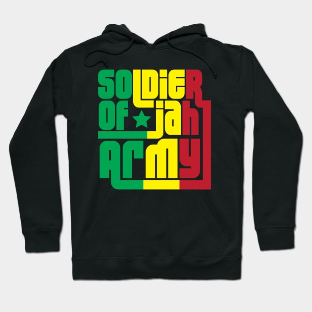 Soldier Of Jah Army Hoodie by defytees